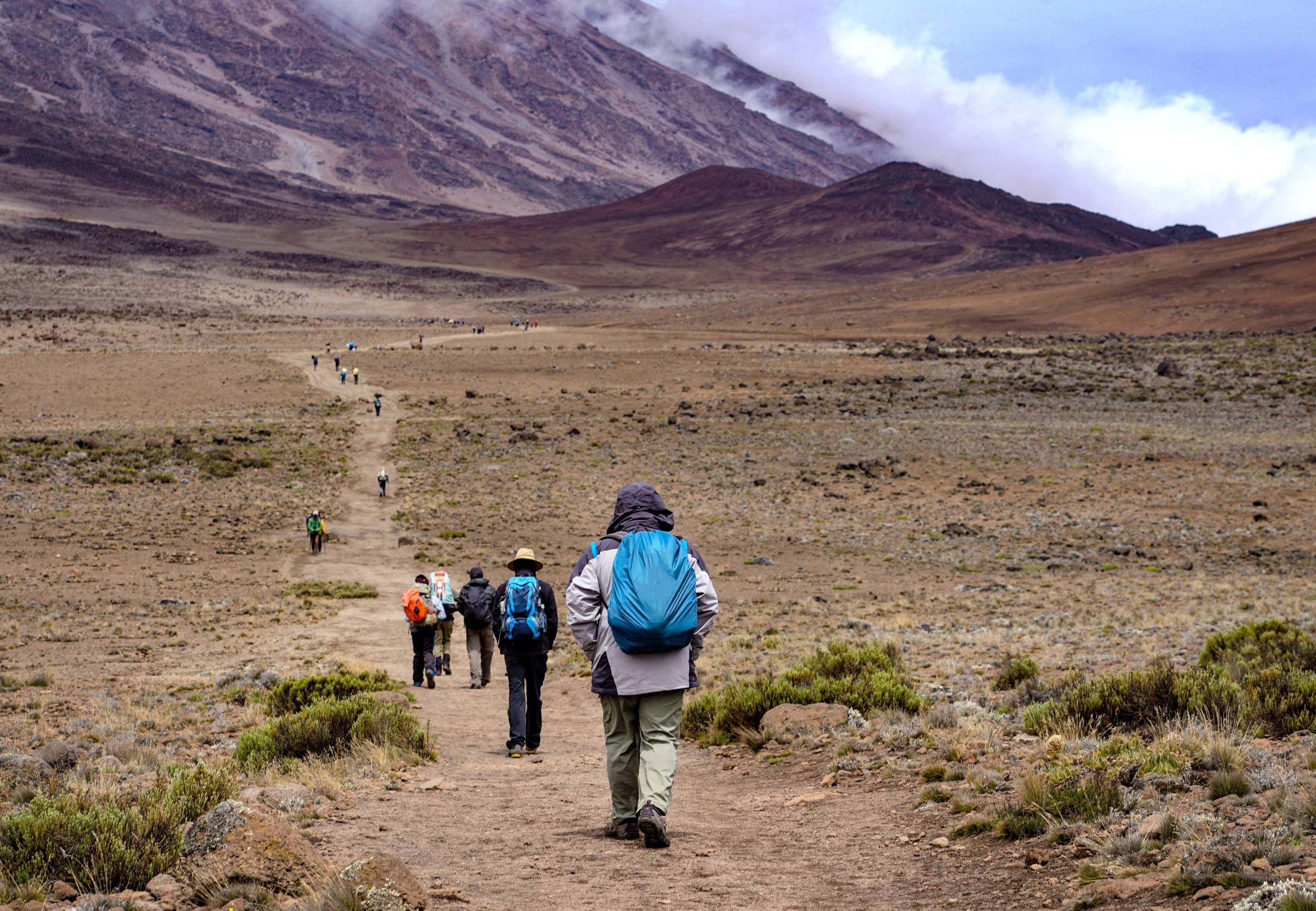 Trekking through the highlands